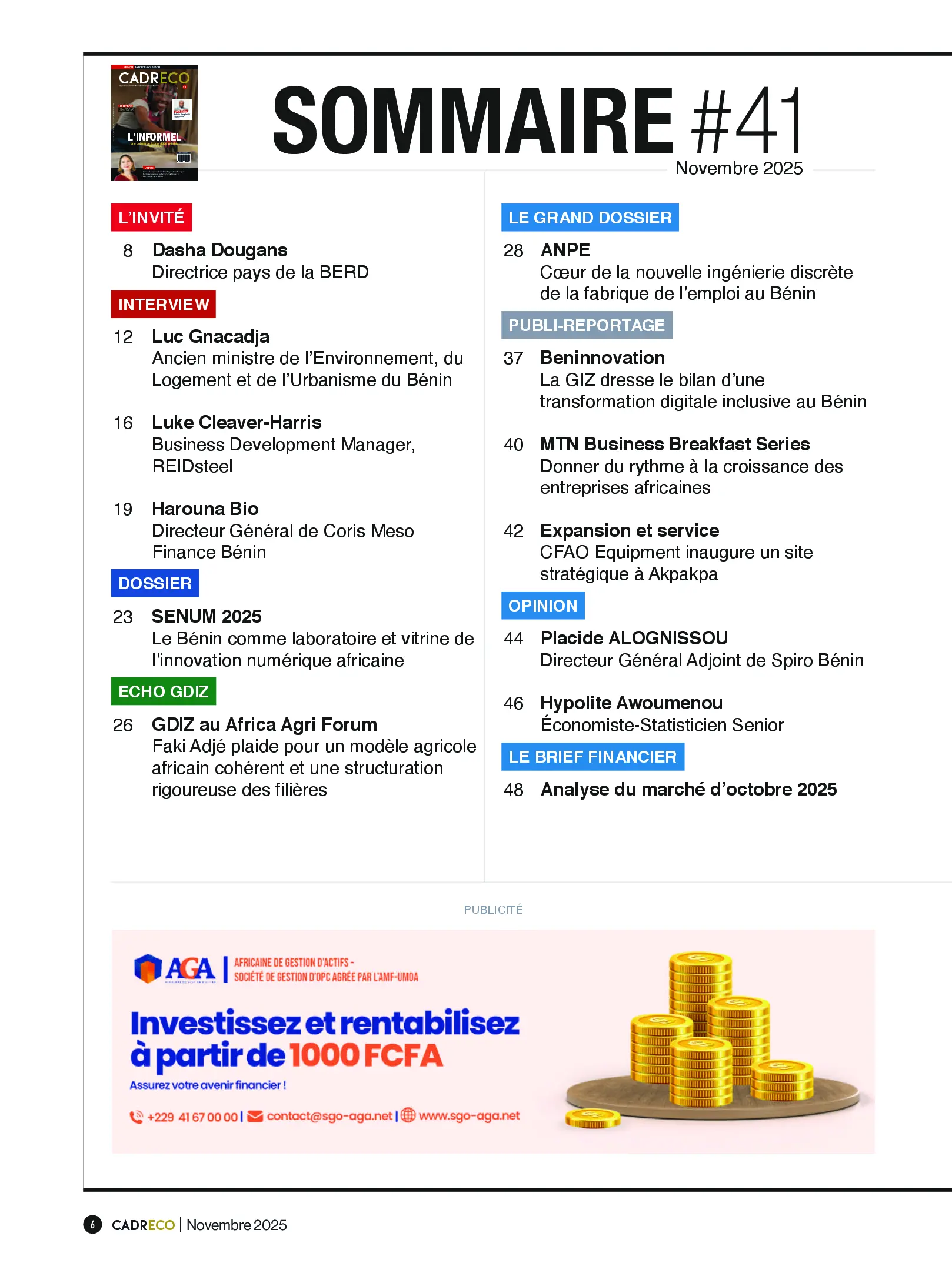 Page 6 du sommaire
