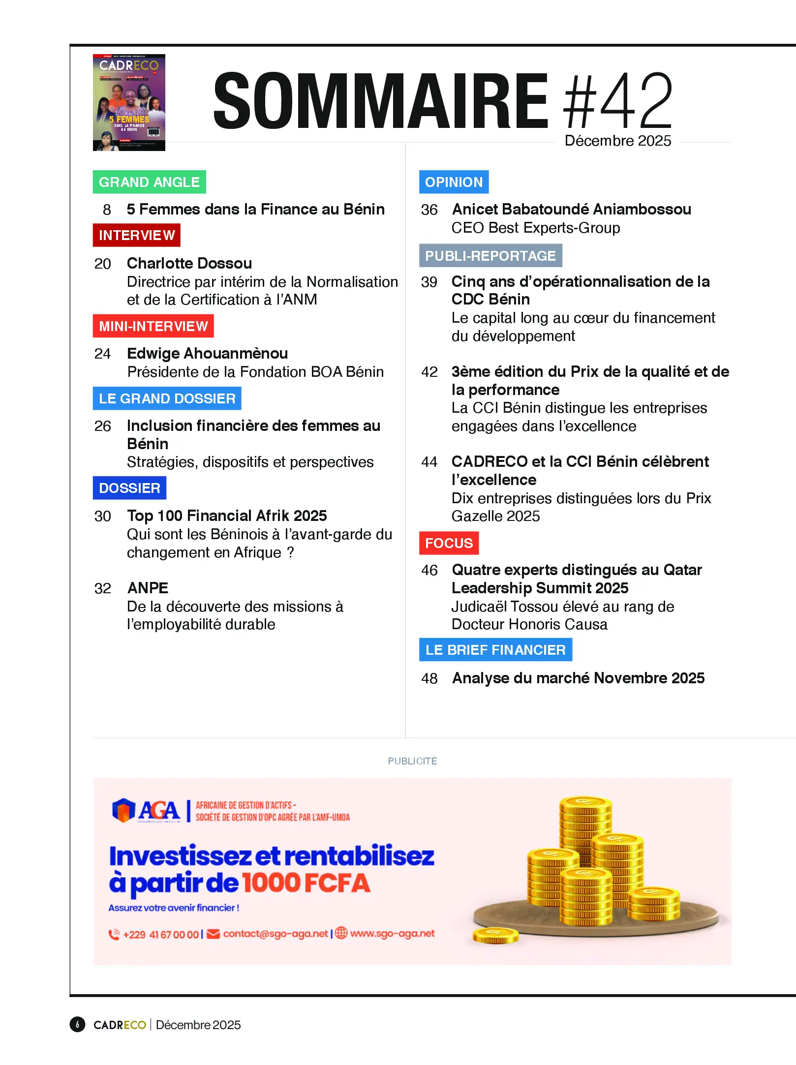 Page 6 du sommaire