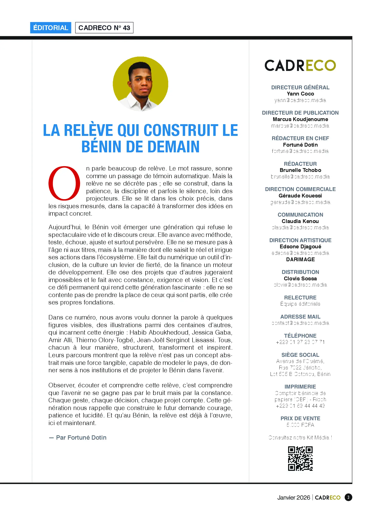 Page 3 du sommaire