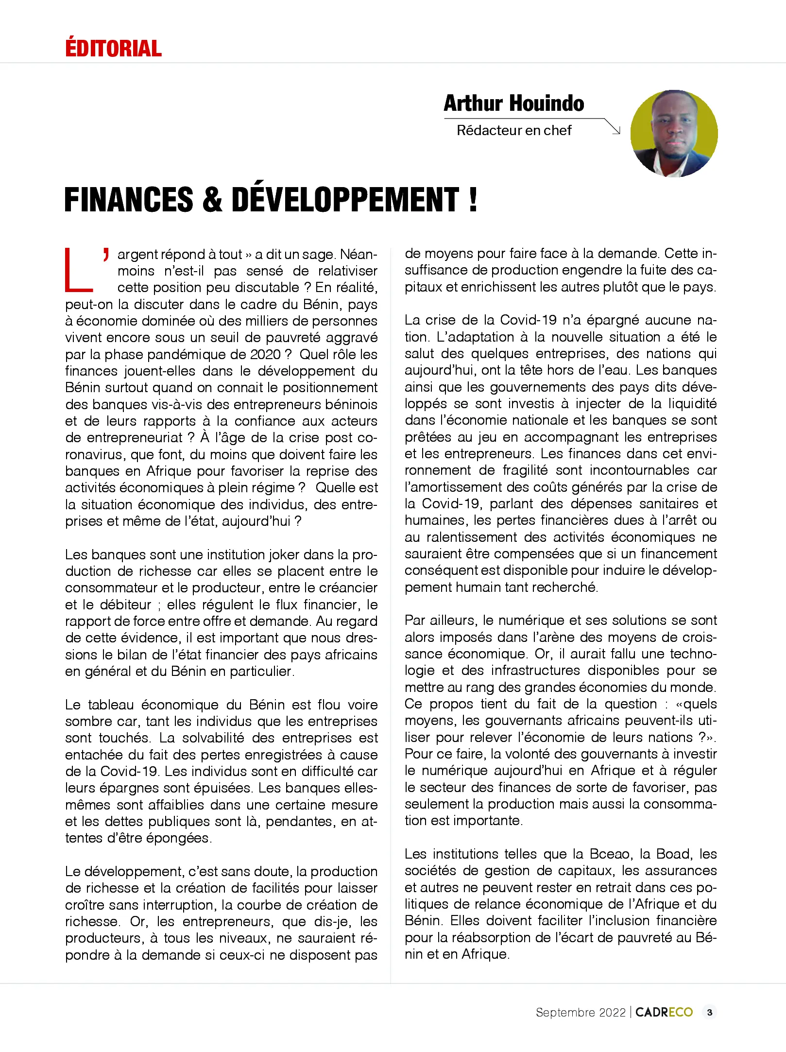 Page 3 du sommaire