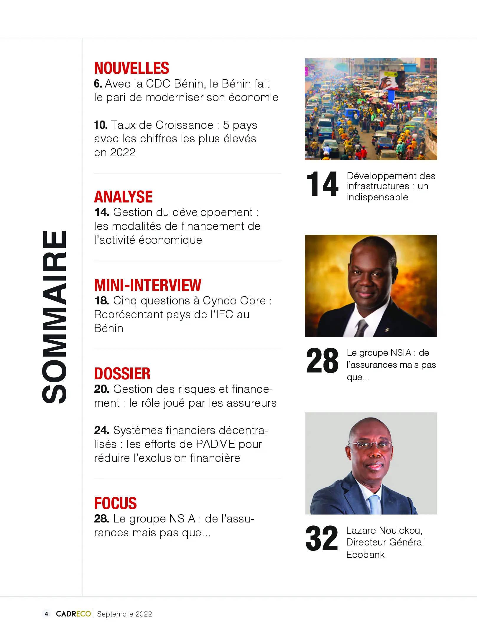 Page 4 du sommaire