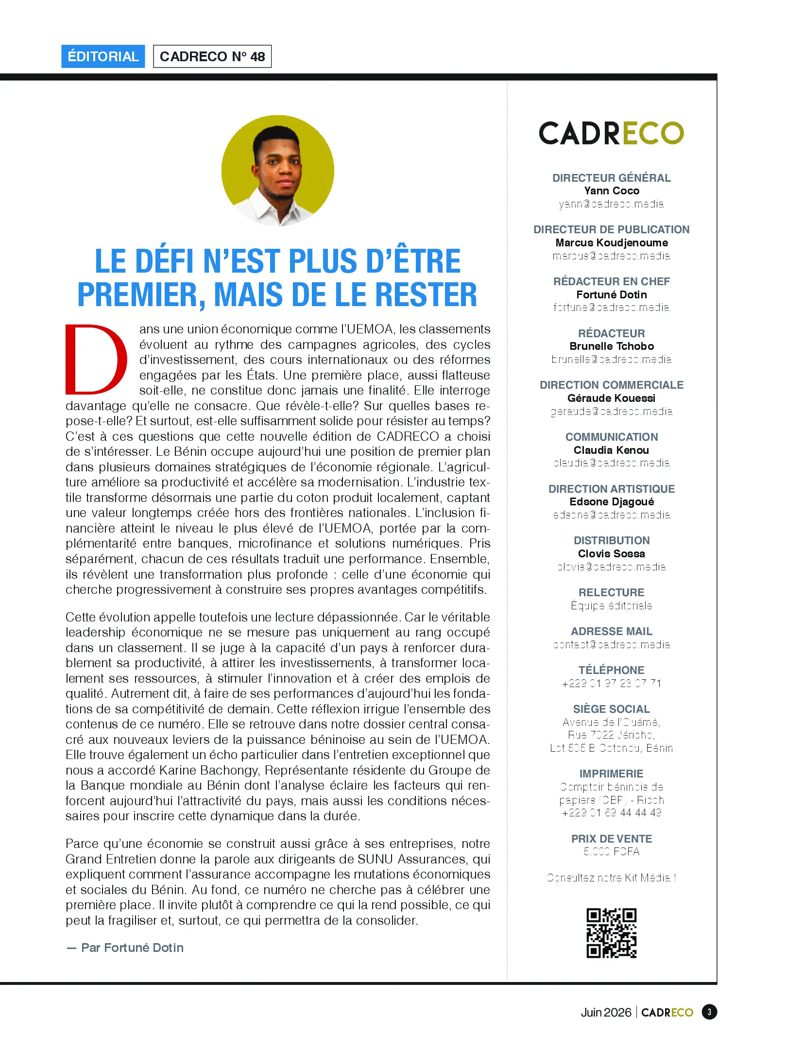 Page 3 du sommaire