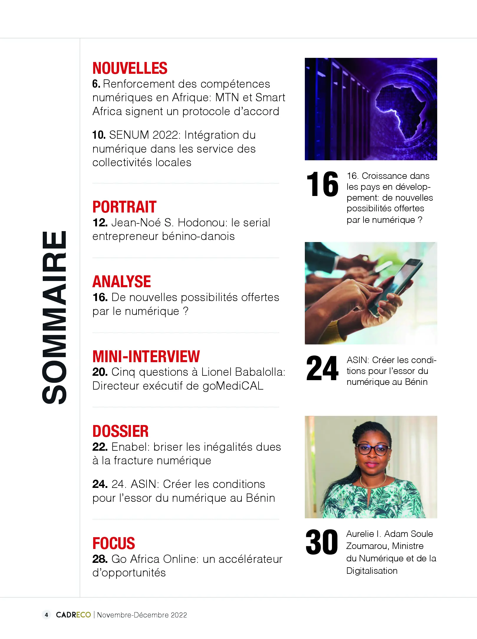 Page 4 du sommaire